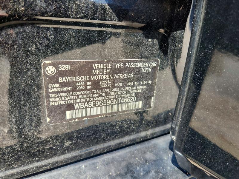 2016 Bmw 328 მანქანა იყიდება აუქციონზე, vin: WBA8E9G59GNT46620, აუქციონის ნომერი: 66994886