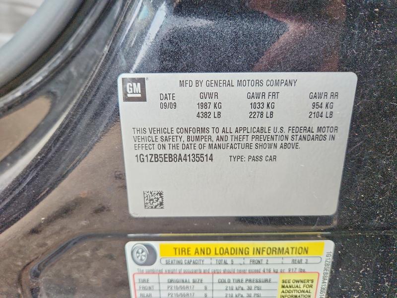 Продаж на аукціоні авто 2010 Chevrolet Malibu, vin: 1G1ZB5EB8A4135514, номер лоту: 67398006