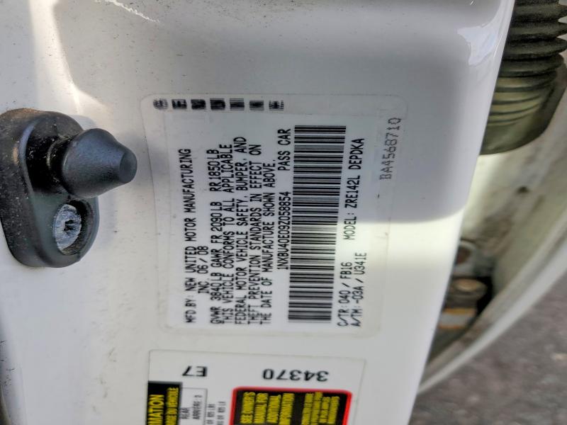 70219046 :رقم المزاد ، 1NXBU40E09Z058854 vin ، 2009 Toyota Corolla مزاد بيع