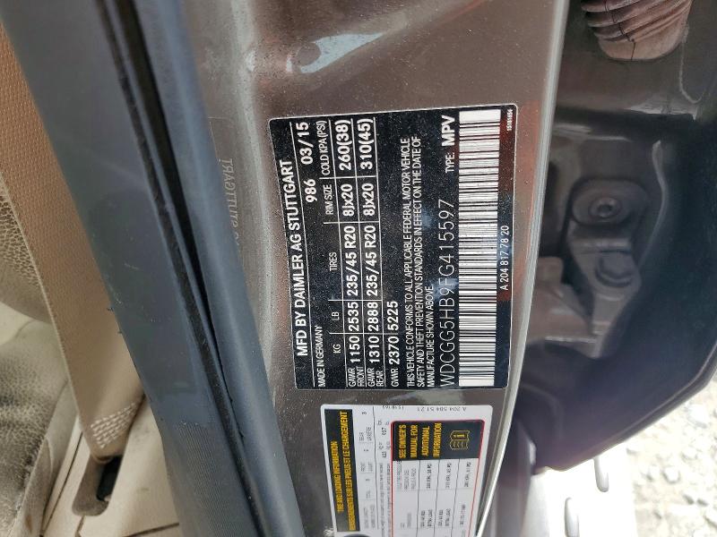 Продажа на аукционе авто 2015 Mercedes-benz Glk, vin: WDCGG5HB9FG415597, номер лота: 69988926