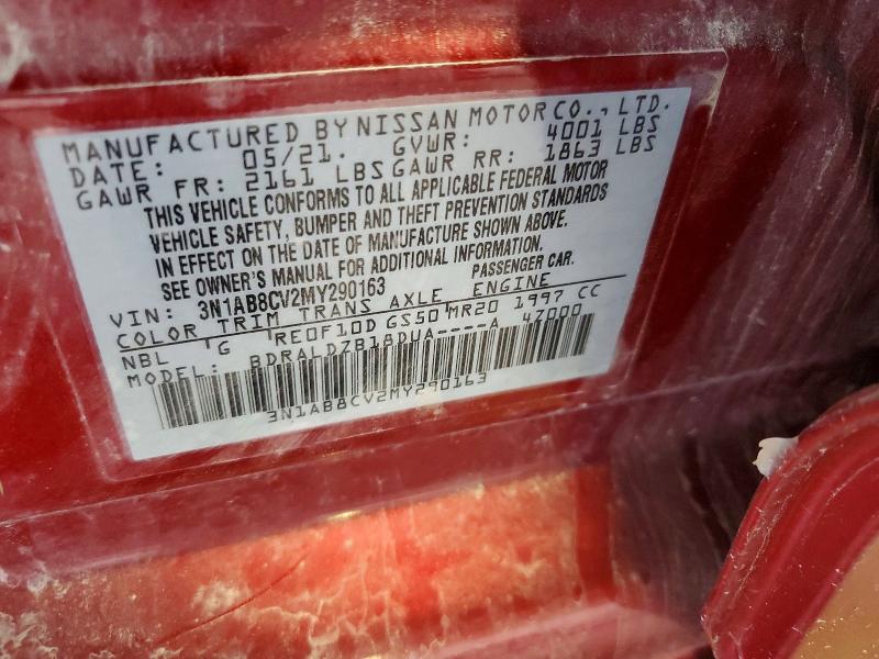 Продаж на аукціоні авто 2021 Nissan Sentra, vin: 3N1AB8CV2MY290163, номер лоту: 67893706