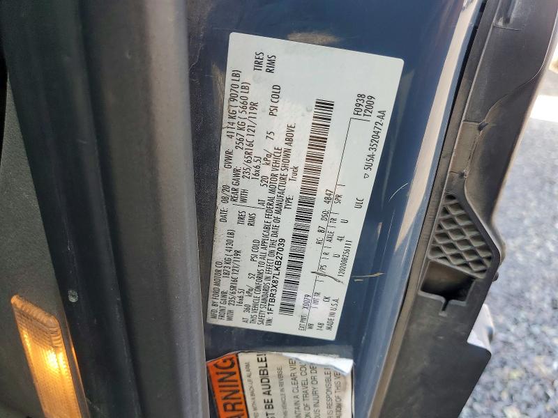 Aukcja sprzedaży 2020 Ford Transit, vin: 1FTBR3X87LKB27039, numer aukcji: 65562116