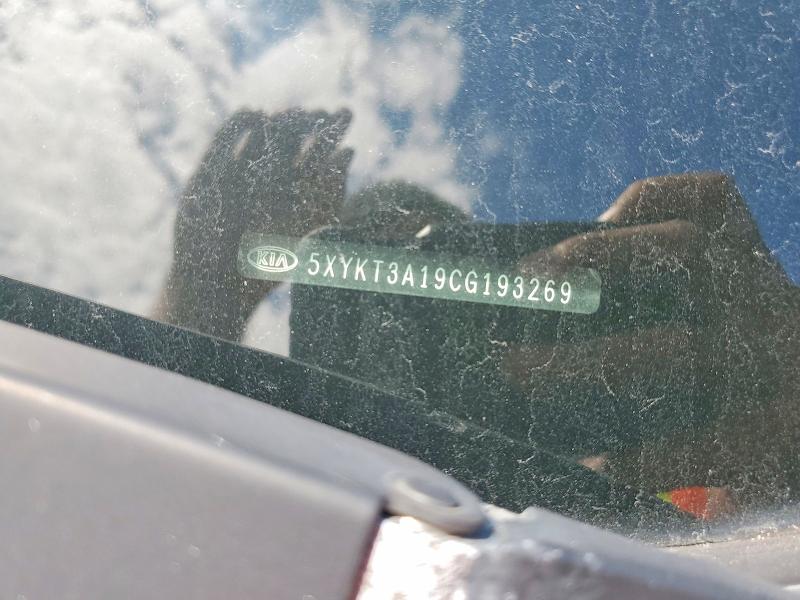 69429936 :رقم المزاد ، 5XYKT3A19CG193269 vin ، 2012 Kia Sorento مزاد بيع
