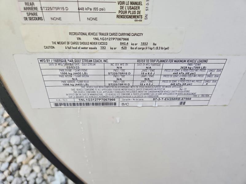 Продажа на аукционе авто 2023 Gulf Stream Envision, vin: 1NL1G3127P7067966, номер лота: 69142326