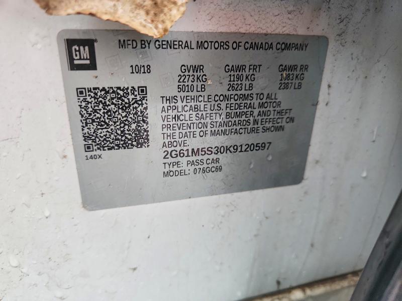 Продаж на аукціоні авто 2019 Cadillac Xts, vin: 2G61M5S30K9120597, номер лоту: 67728216