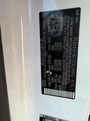 Aukcja sprzedaży 2024 Hyundai Santa Fe, vin: 5NMP14GL2RH044954, numer aukcji: 69455516