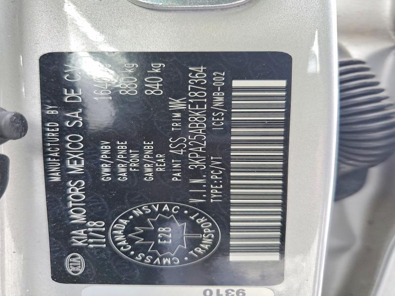 Продаж на аукціоні авто 2019 Kia Rio, vin: 3KPA25AB8KE187364, номер лоту: 70858526