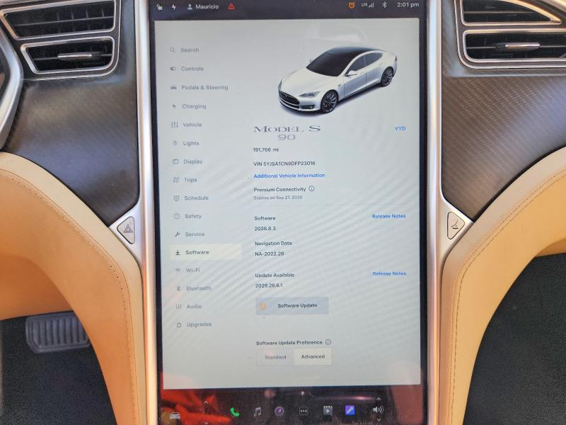 68577486 :رقم المزاد ، 5YJSA1CN9DFP23016 vin ، 2013 Tesla Model S مزاد بيع