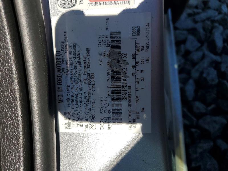 Продажа на аукционе авто 2010 Ford Fusion, vin: 3FAHP0HA7AR219752, номер лота: 69421116
