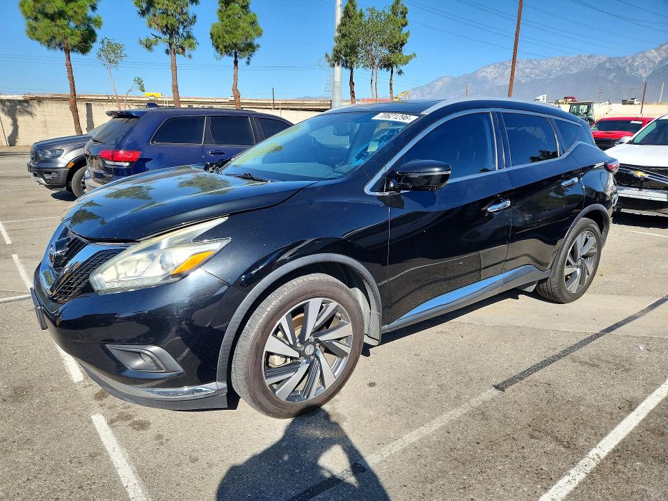 Auction sale of the 2016 Nissan Murano, vin: 5N1AZ2MG1GN106740, lot number: 70621296