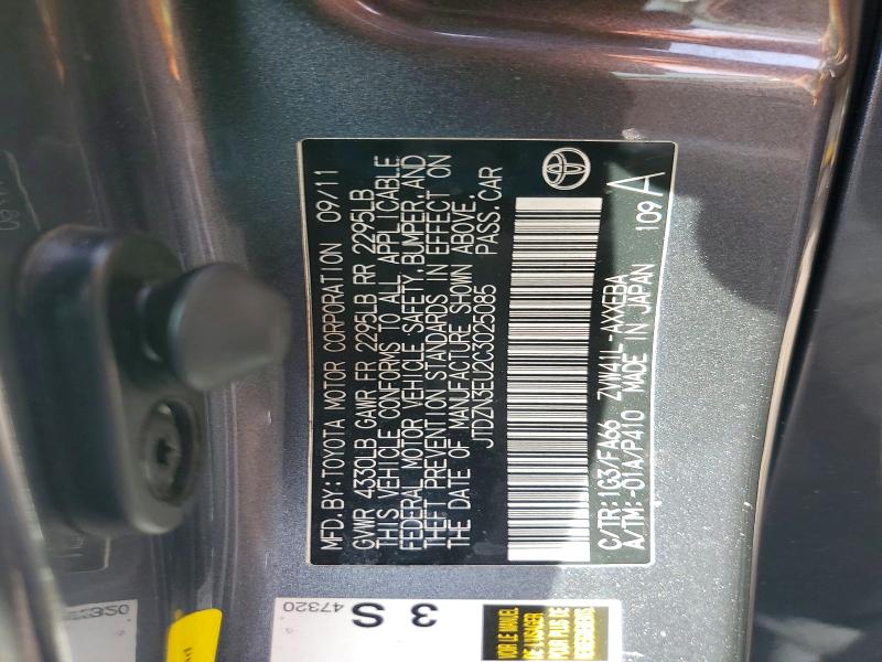 68947346 :رقم المزاد ، JTDZN3EU2C3025085 vin ، 2012 Toyota Prius V مزاد بيع