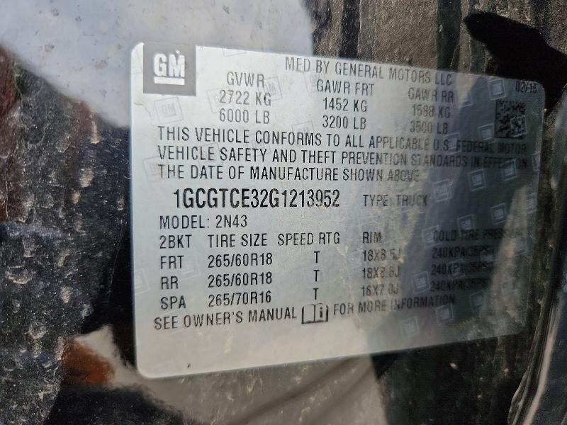 Продажа на аукционе авто 2016 Chevrolet Colorado, vin: 1GCGTCE32G1213952, номер лота: 68210296