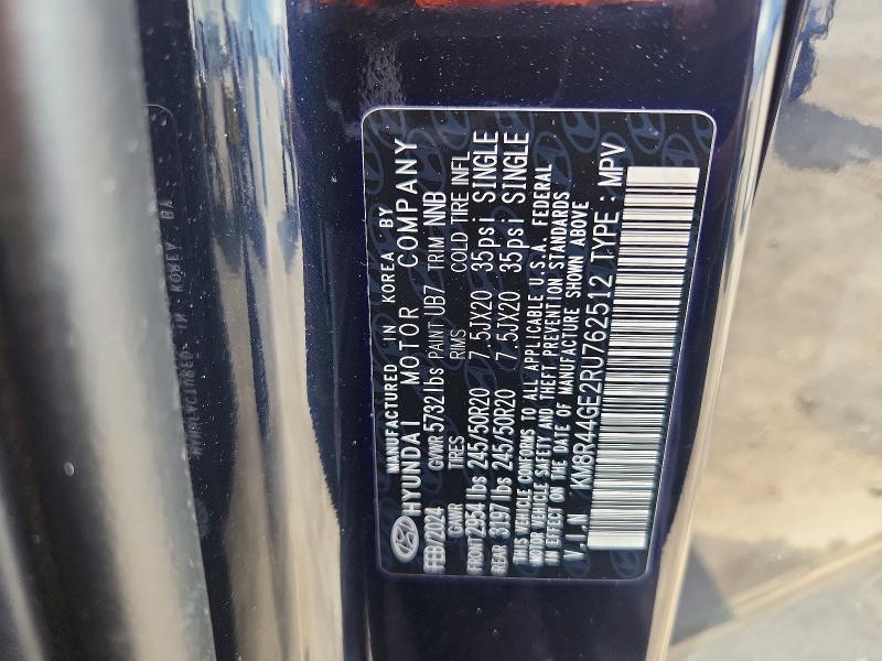 Продажа на аукционе авто 2024 Hyundai Palisade, vin: KM8R44GE2RU762512, номер лота: 68091936