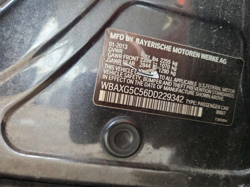 68710386 :رقم المزاد ، WBAXG5C56DD229342 vin ، 2013 Bmw 528 مزاد بيع
