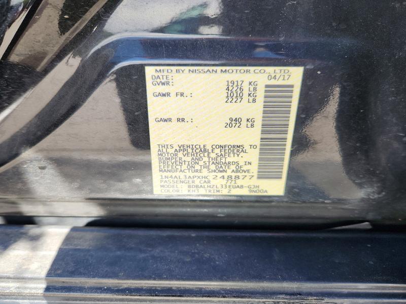Aukcja sprzedaży 2017 Nissan Altima, vin: 1N4AL3APXHC248877, numer aukcji: 67197946