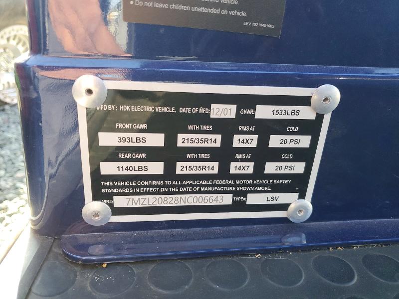Продажа на аукционе авто 2022 Evolution Unknown, vin: 7MZL20828NC006643, номер лота: 69328796