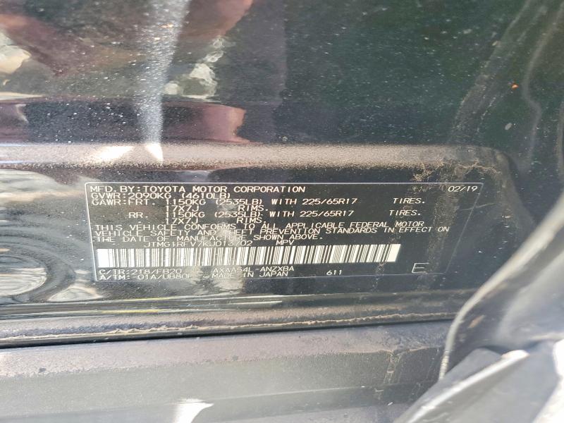 68502776 :رقم المزاد ، JTMG1RFV7KJ013702 vin ، 2019 Toyota Rav4 مزاد بيع