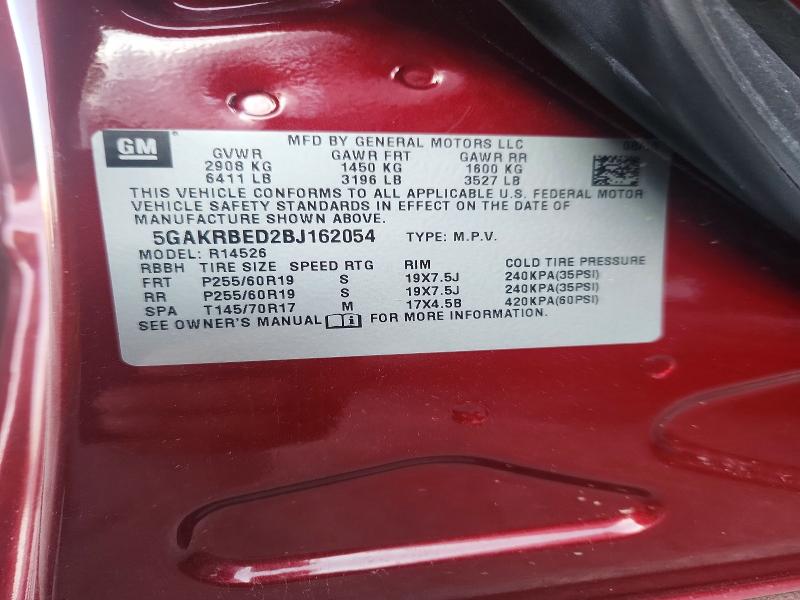 Продаж на аукціоні авто 2011 Buick Enclave, vin: 5GAKRBED2BJ162054, номер лоту: 67417796