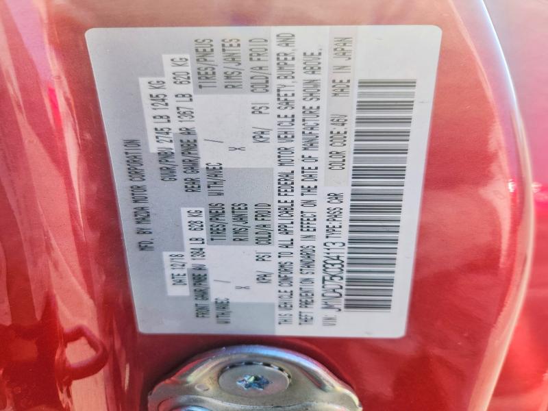 Продажа на аукционе авто 2019 Mazda Mx-5 Miata, vin: JM1NDAD75K0304113, номер лота: 69252466