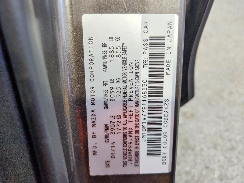 Aukcja sprzedaży 2014 Mazda 3, vin: JM1BM1V77E1168230, numer aukcji: 69348666