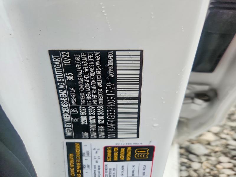 Aukcja sprzedaży 2023 Mercedes-benz C, vin: W1KAF4GB3PR091729, numer aukcji: 69654046