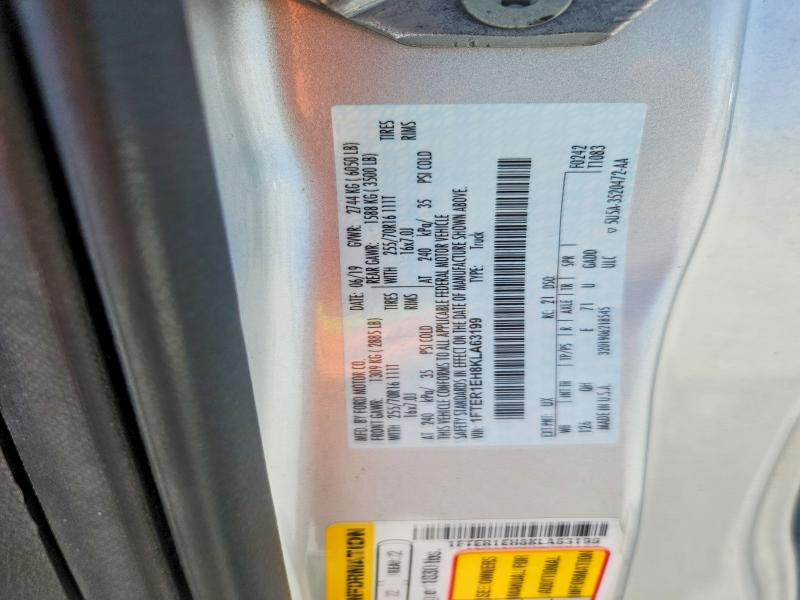68058636 :رقم المزاد ، 1FTER1EH8KLA63199 vin ، 2019 Ford Ranger مزاد بيع