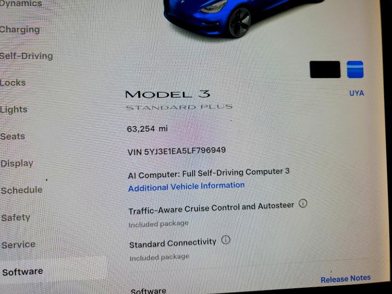 Продажа на аукционе авто 2020 Tesla Model 3, vin: 5YJ3E1EA5LF796949, номер лота: 68638336