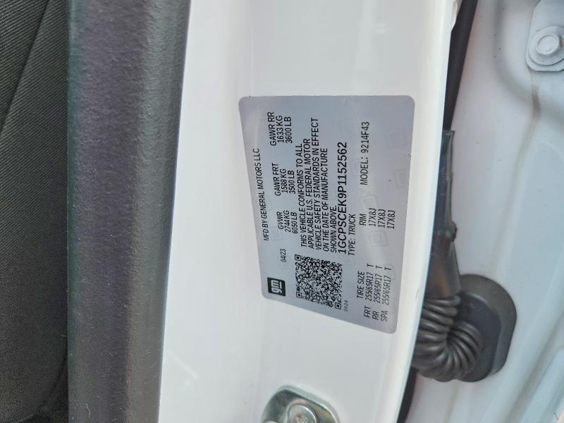 Aukcja sprzedaży 2023 Chevrolet Colorado, vin: 1GCPSCEK9P1152562, numer aukcji: 68398366