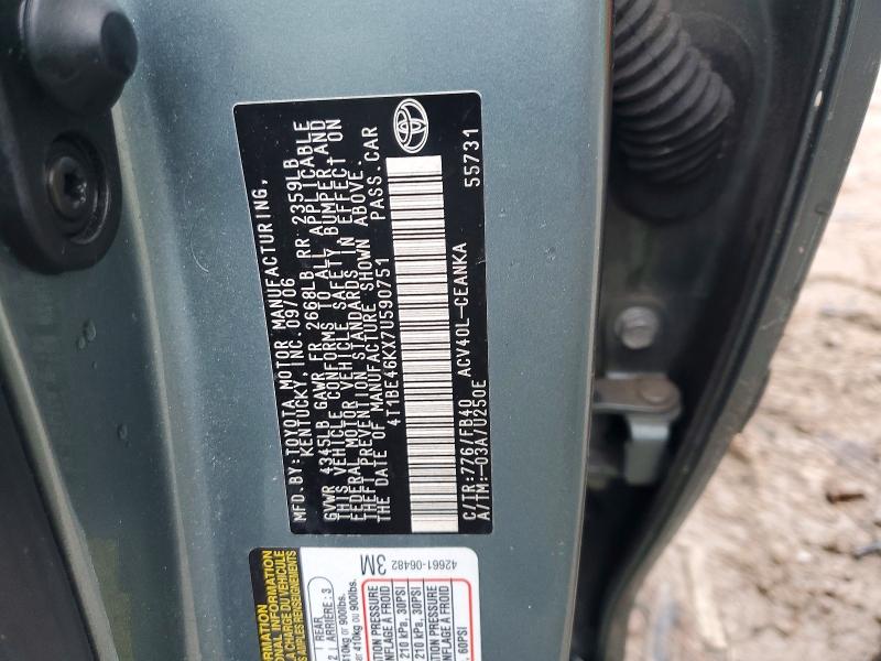 69325226 :رقم المزاد ، 4T1BE46KX7U590751 vin ، 2007 Toyota Camry مزاد بيع