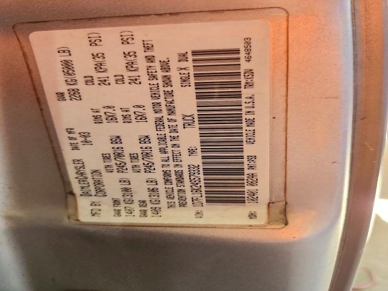 68249876 :رقم المزاد ، 1D7FL16K24S579332 vin ، 2004 Dodge Dakota مزاد بيع