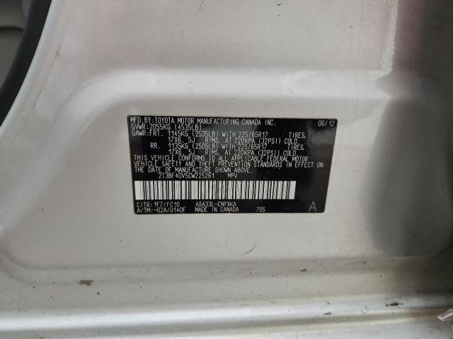 Продаж на аукціоні авто 2012 Toyota Rav4, vin: 2T3BF4DV5CW225261, номер лоту: 73004633