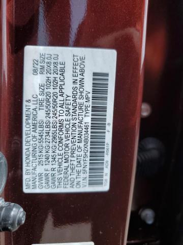 Продаж на аукціоні авто 2022 Honda Pilot Se, vin: 5FNYF5H2XNB034461, номер лоту: 70489763