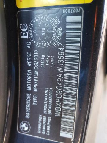 Aukcja sprzedaży 2010 Bmw X3, vin: WBXPC9C49AWJ35942, numer aukcji: 70274783