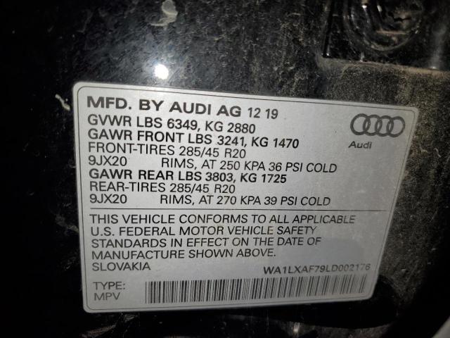 Aukcja sprzedaży 2020 Audi Q7, vin: WA1LXAF79LD002176, numer aukcji: 72820563