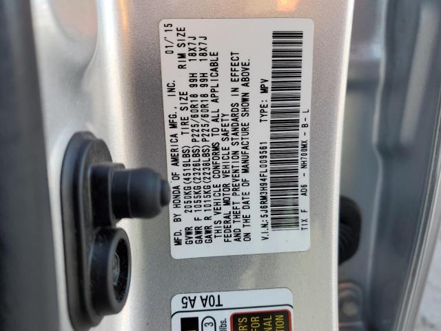 Aukcja sprzedaży 2015 Honda Cr-v Touring, vin: 5J6RM3H94FL009561, numer aukcji: 71309623