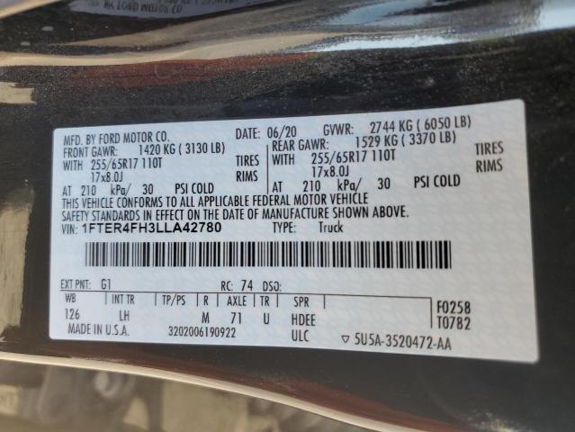 Продаж на аукціоні авто 2020 Ford Ranger Xl, vin: 1FTER4FH3LLA42780, номер лоту: 70549513