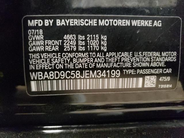 72231533 :رقم المزاد ، WBA8D9C58JEM34199 vin ، 2018 Bmw 330 Xi مزاد بيع