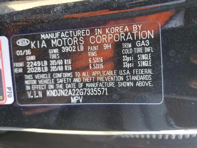 Aukcja sprzedaży 2016 Kia Soul, vin: KNDJN2A22G7335571, numer aukcji: 74712993