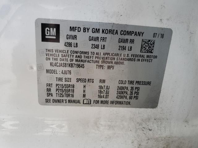 Продаж на аукціоні авто 2019 Buick Encore Preferred, vin: KL4CJASB1KB719645, номер лоту: 70661213