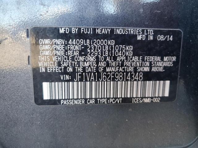 2015 Subaru Wrx Limited მანქანა იყიდება აუქციონზე, vin: JF1VA1J62F9814348, აუქციონის ნომერი: 73203043
