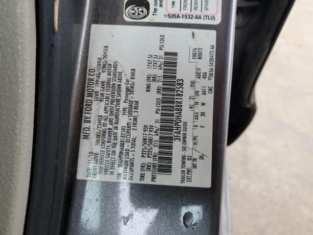2011 Ford Fusion Se მანქანა იყიდება აუქციონზე, vin: 3FAHP0HA8BR182583, აუქციონის ნომერი: 73893783