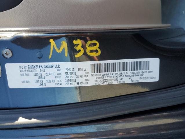 Aukcja sprzedaży 2012 Dodge Grand Caravan Sxt, vin: 2C4RDGCG7CR274481, numer aukcji: 73819223