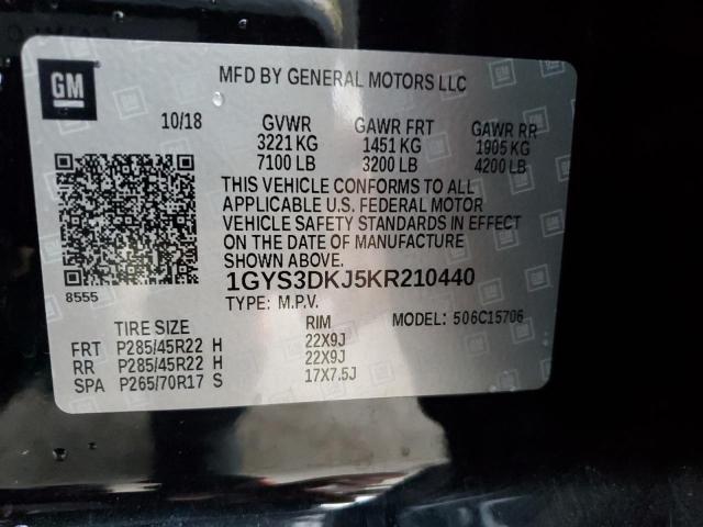 Aukcja sprzedaży 2019 Cadillac Escalade Platinum, vin: 1GYS3DKJ5KR210440, numer aukcji: 70302943