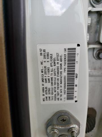 Продажа на аукционе авто 2008 Honda Accord Exl, vin: 1HGCP36848A000551, номер лота: 70727883