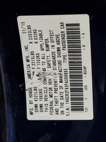 Продажа на аукционе авто 2015 Honda Accord Exl, vin: 1HGCR2F85FA099995, номер лота: 71478843