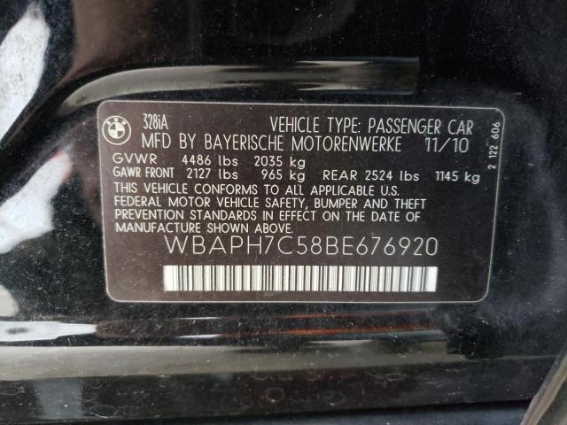 73723343 :رقم المزاد ، WBAPH7C58BE676920 vin ، 2011 Bmw 328 I مزاد بيع