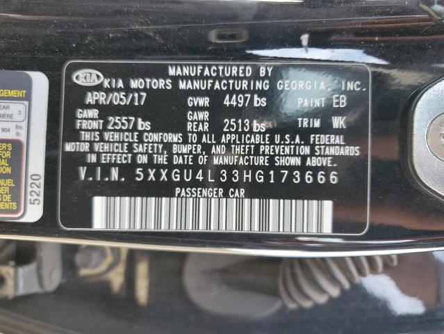 Aukcja sprzedaży 2017 Kia Optima Ex, vin: 5XXGU4L33HG173666, numer aukcji: 72014673