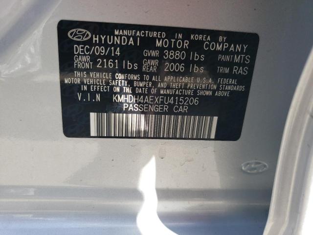 Aukcja sprzedaży 2015 Hyundai Elantra Se, vin: KMHDH4AEXFU415206, numer aukcji: 73619403