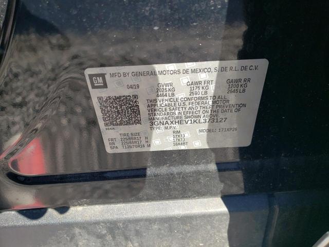 Aukcja sprzedaży 2019 Chevrolet Equinox Ls, vin: 3GNAXHEV1KL373127, numer aukcji: 72953113