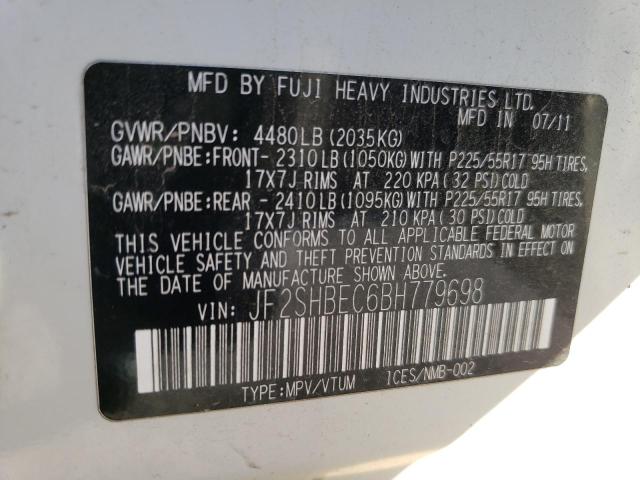 Aukcja sprzedaży 2011 Subaru Forester Limited, vin: JF2SHBEC6BH779698, numer aukcji: 71462903